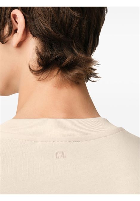 t-shirt adc patch unisex crema AMI PARIS | HTS055.726136